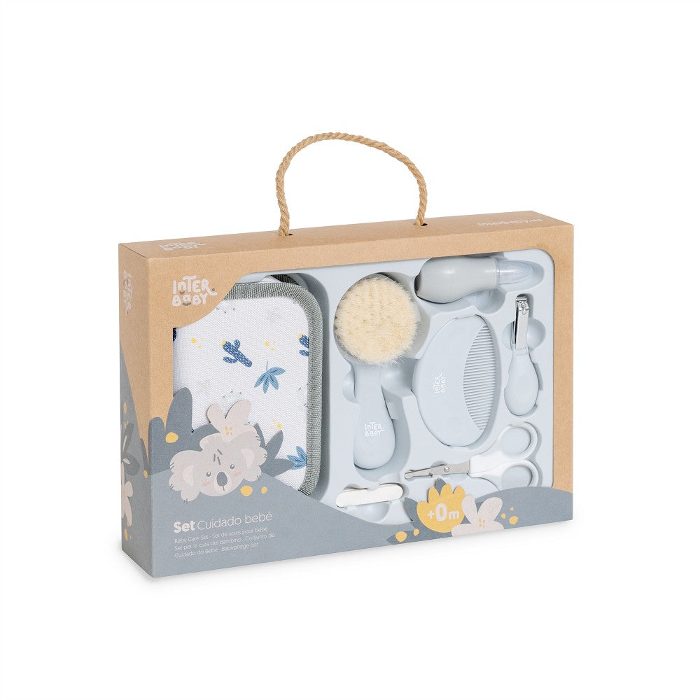 Estojo de Higiene (Pente+Escova+Tesoura) Koala Cinza Interbaby