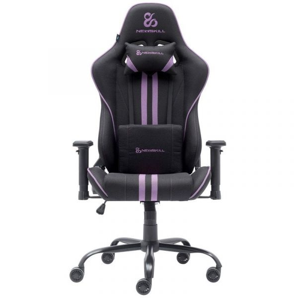 Cadeira Gaming Newskill Kitsune V2 Acabamento em Tecido Preto Espacial/Roxa