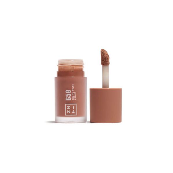 3ina The No-rules Cream Maquilhagem Multifuncional para Olhos, Lábios e Rosto Tom 658 Light, Neutral Brown 8ml