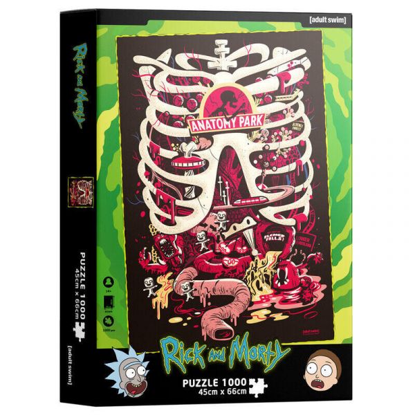 Sd Toys Rick e Morty Anatomy Park Puzzle 1000 peças