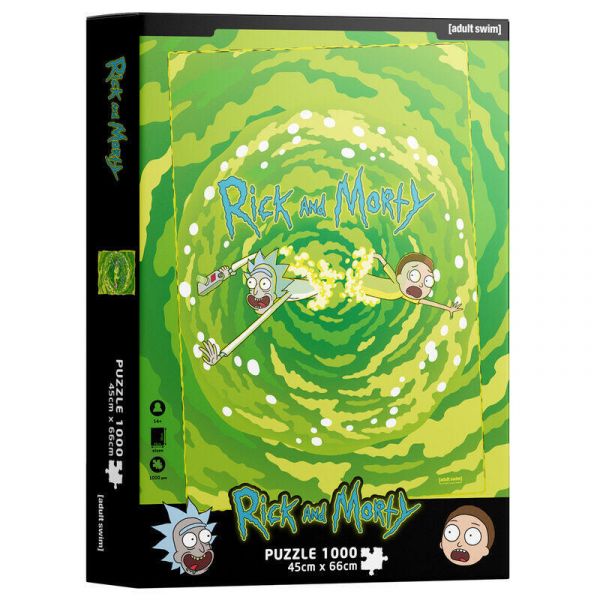 Sd Toys Rick e Morty Portal Puzzle 1000 peças