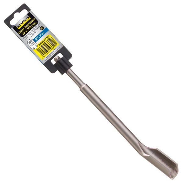 Wolfpack Cinzel Martelo Sds Plus Acanalado 22x250 mm.
