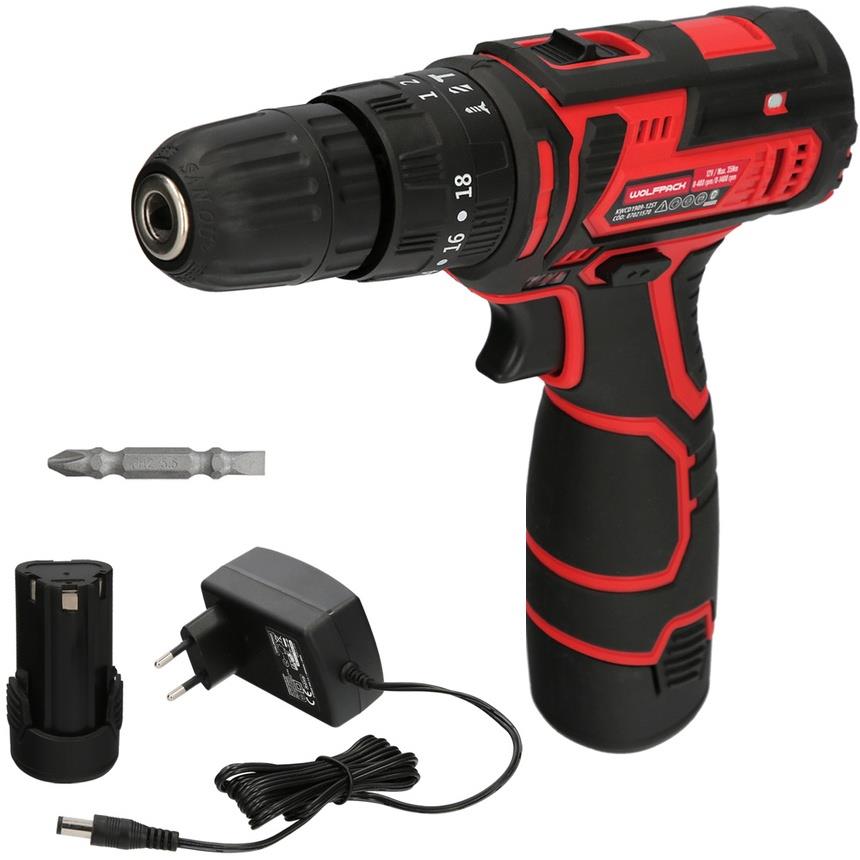 APARAFUSADORA BATERIA 12V 1300mAh 35NM WOLFPACK