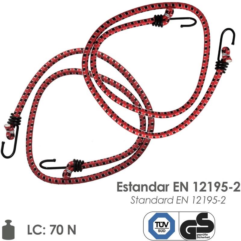 ESTICADORES DE BAGAGEM Ø7MM 100CM WOLFPACK