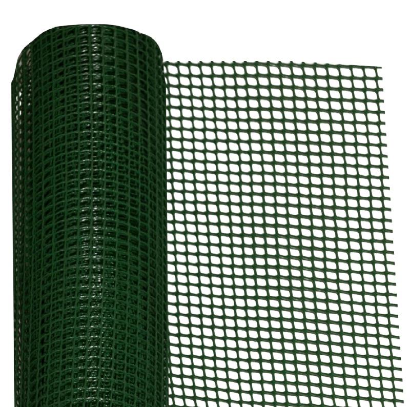REDE VEDAÇAO PLASTICA QUADRADA VERDE 10MM 1X10M WOLFPACK
