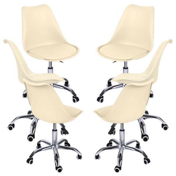 Presentes Miguel Conjunto 6 Cadeiras Neo Beige