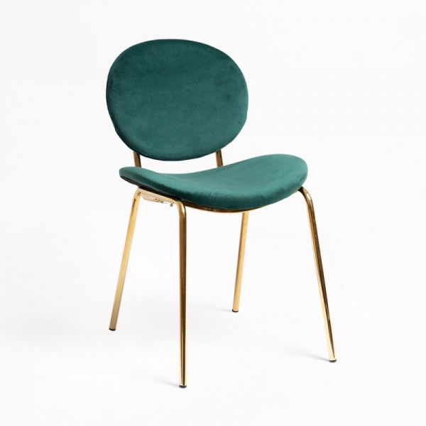 Presentes Miguel Cadeira Lenor Golden Veludo Verde