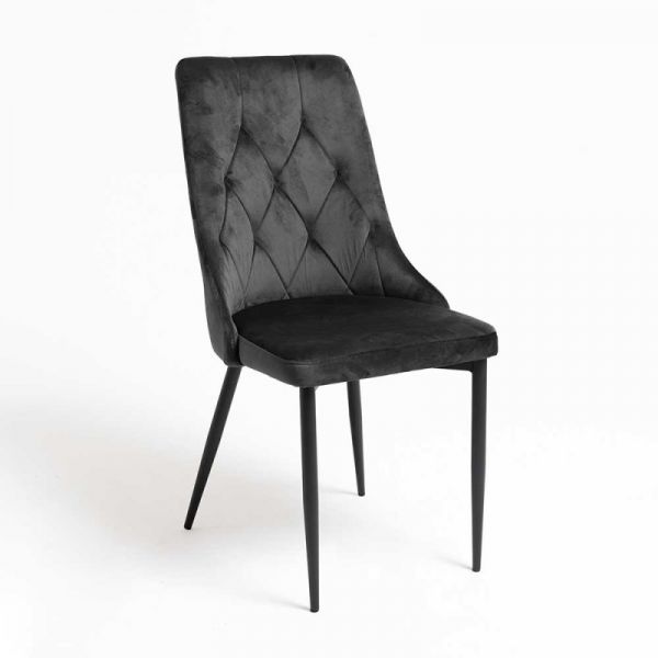Presentes Miguel Cadeira Dolphin Black Veludo Preto