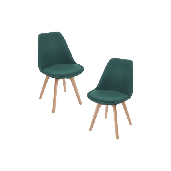 Presentes Miguel Pack 2 Cadeiras Synk Tecido Verde