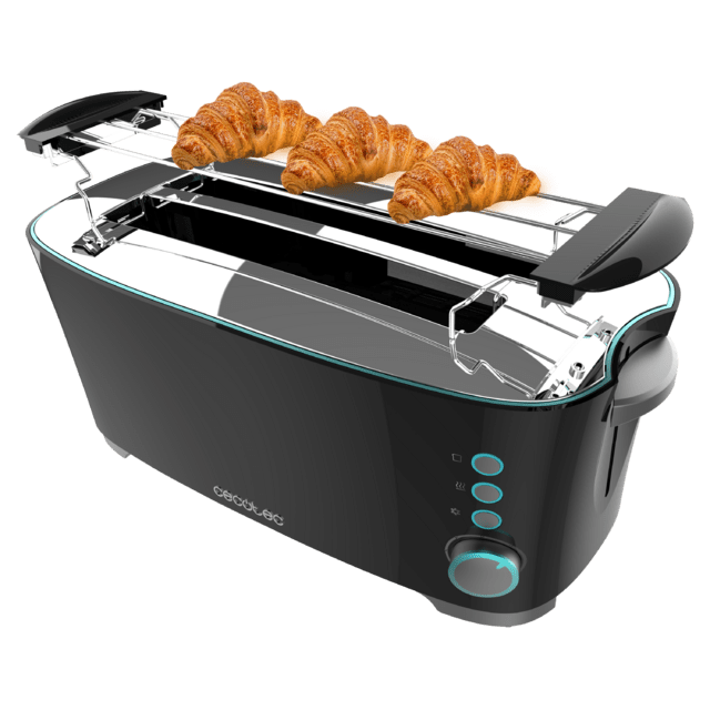 Torradeira Cecotec Toast&taste Extra Double B | 1350W, 4 torradas, dupla ranhura