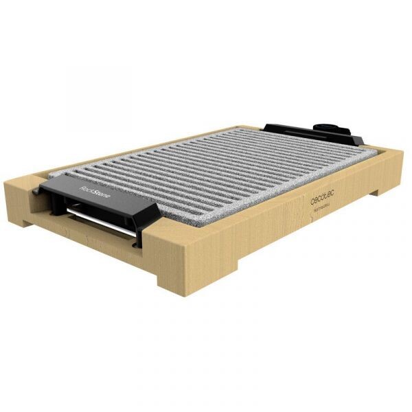 Grelhador Cecotec Tasty&Grill 2000 Bamboo LineStone 2000W - 03092