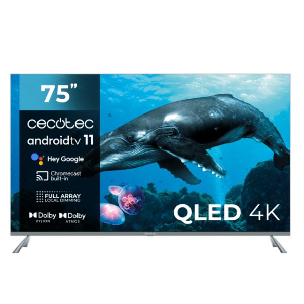 TV Cecotec 75" VQU30075+ QLED Smart TV 4K HDR10 Dolby Vision