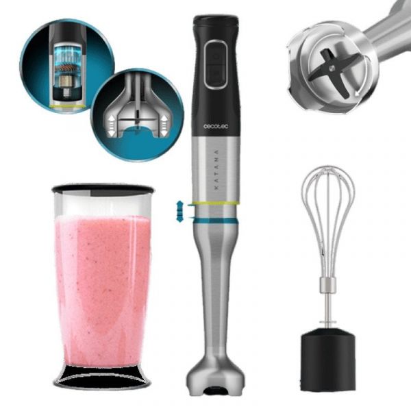 Cecotec Katana 15 Cream B Varinha Anti-salpicos com Pé Extra Longo 0.8L 1500W Preta