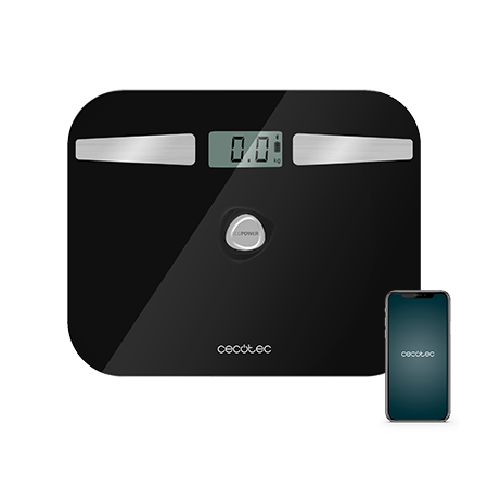 Cecotec Balança Inteligente Surface Precision Ecopower 10200 Smart Healthy Black