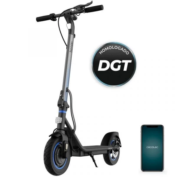 Trotinete Cecotec Bongo D20 Xl Connected Elétrica 10" 630W Homologada Dgt Preta