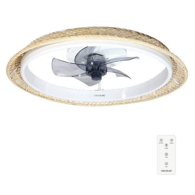 Cecotec Ventilador de Teto EnergySilence LampAero 620 Natural Design com Luz