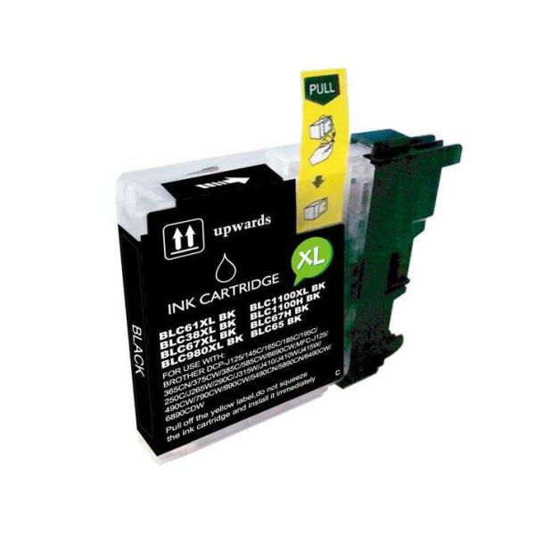 Tinteiro Brother LC980XL/LC1100XL/LC985XL Preto Compatível