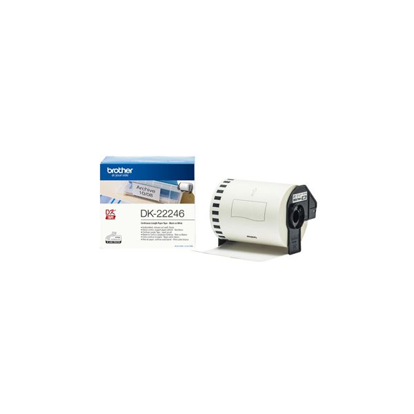 Brother Fita de Papel Contínua Autocolante 103mmx30.48m Branco