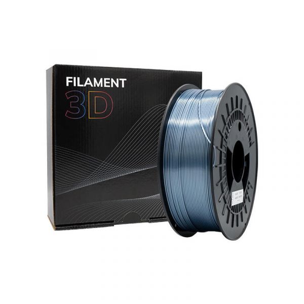 3D Filamento para Impressora 3D PLA SILK 1.75mm 1Kg Prata