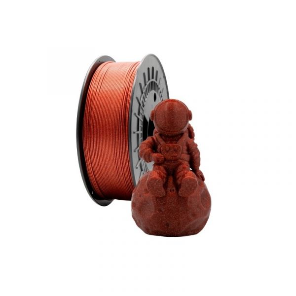 Filamento de Impressão 3D Pla GLITTER 1.75mm 1Kg Vermelho