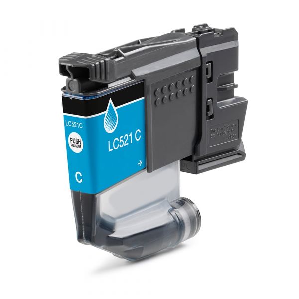 Tinteiro Genérico Brother LC521 Ciano Compatível