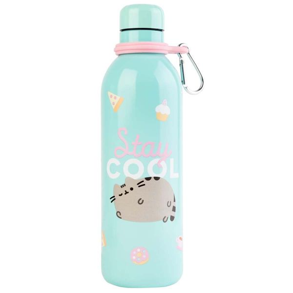 Pusheen Garrafa Térmica Foodie Aço Inoxidável Turquesa