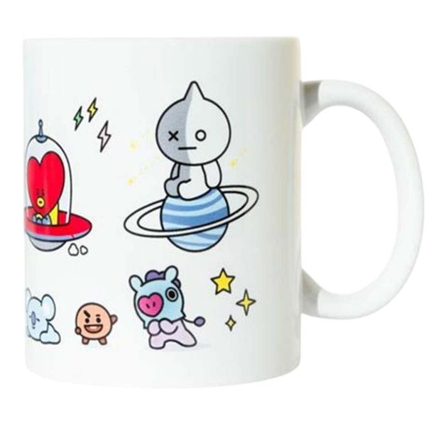 Grupo Erik Caneca BT21 Cerâmica Branco 330ml/300ml