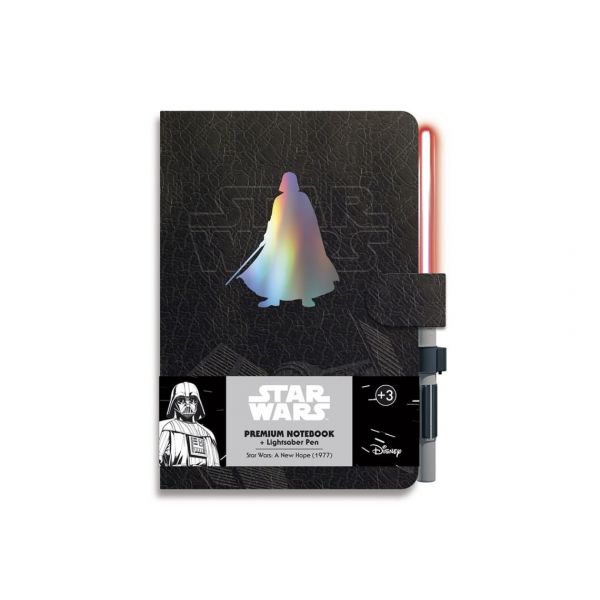 Grupo Erik Caderno A5 Darth Vader + Caneta Sabre de Luz