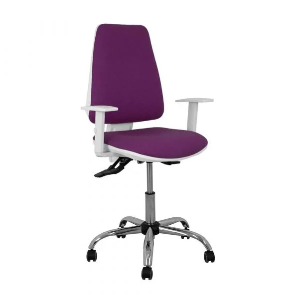 Piqueras y Crespo Cadeira de Escritório Elche Roxo/Branco