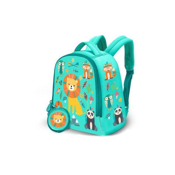 Kids Licensing Mochila + Bolsa Animals Neoprene 25cm