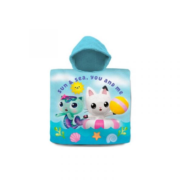 Air Val Kids Licensing Poncho de Banho 120x60cm Casa de Bonecas da Gabby