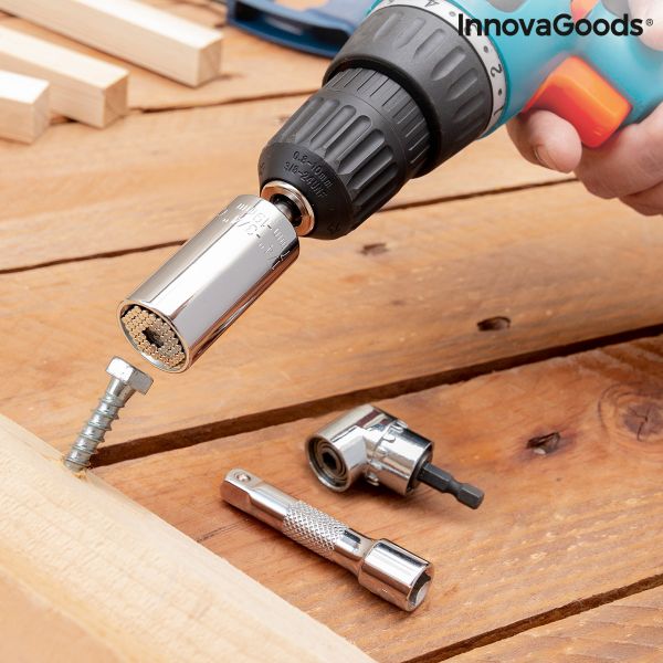 Innovagoods Chave de Soquete Universal com Acessórios Uniscrew