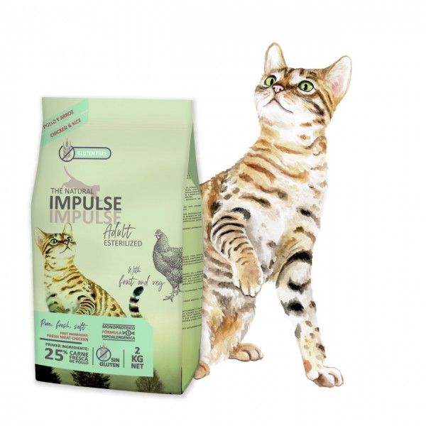 The Natural Impulse Adult Sterilized Chicken & Rice 2Kg