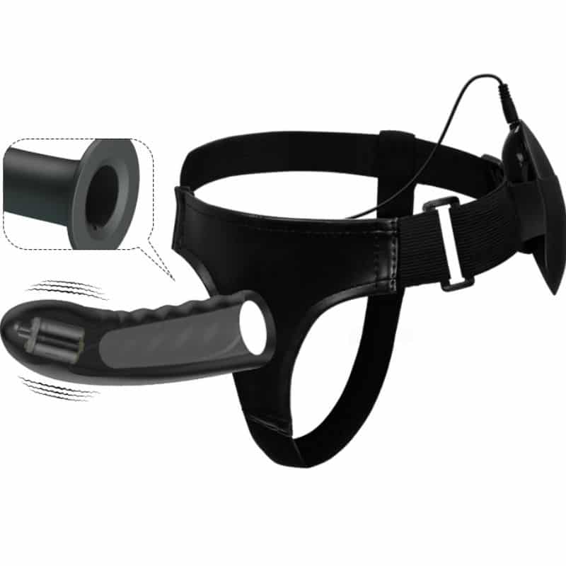 Pretty Love – Marvin Strap On Com Vibrao E Dildo Oco