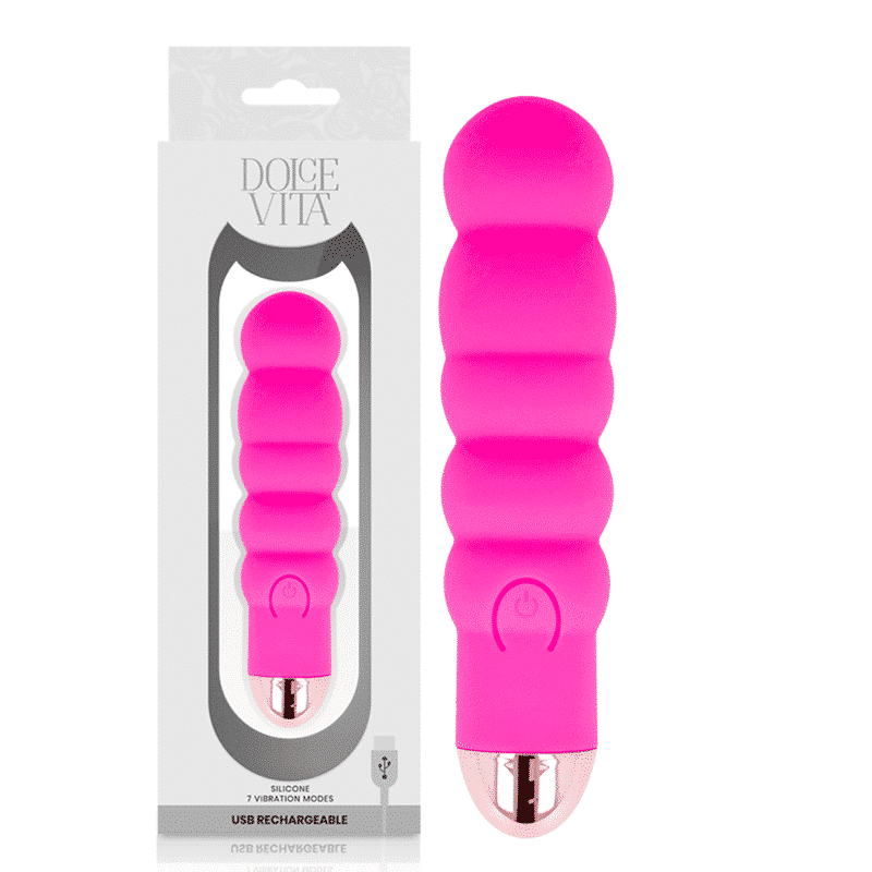 Dolce Vita – Vibrador Recarregável Seis Pink 7 Velocidades