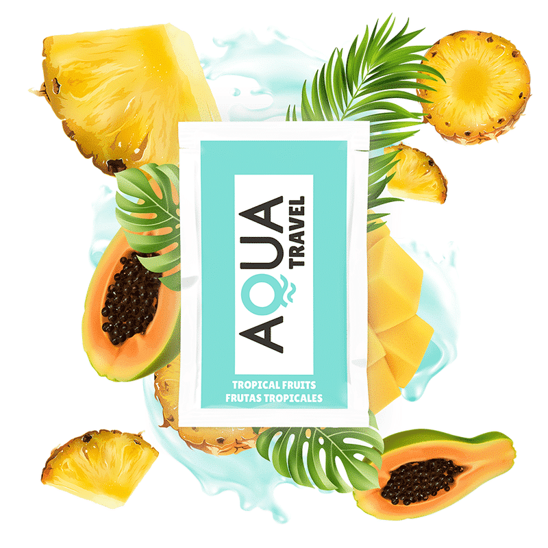 Lubrificante À Base De Água Aqua Travel Sabor De Frutas Tropicais – 6 Ml