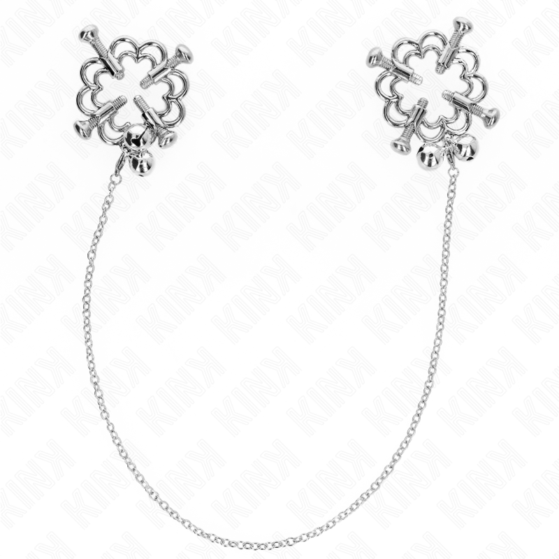 Kink Pinças de Flor de Metal com Corrente - D-240985