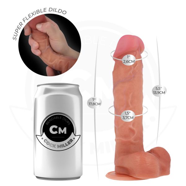 Cock Miller Dildo Articulável Hiperrealista 17,8 cm