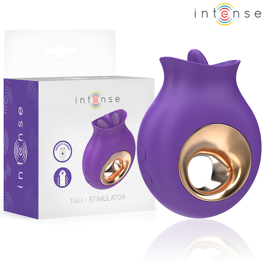 Intense Estimulador de Clitóris Tuli 9 Vibrações e 9 Oscilações Roxo