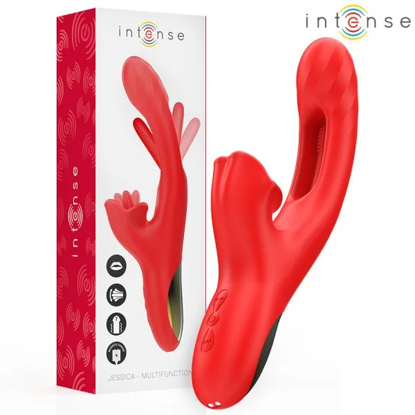 Intense Fun Jessica Vibrador Multifuncional Vermelho