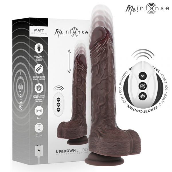 Mr. Intense Vibrador Realista Multifuncional com Vibração e Controle Remoto 22cm