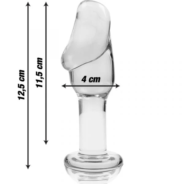 Nebula Series By Ibiza Anal Plug Vidro Borosilicado 12,5 X 4 cm Transparente D-235933