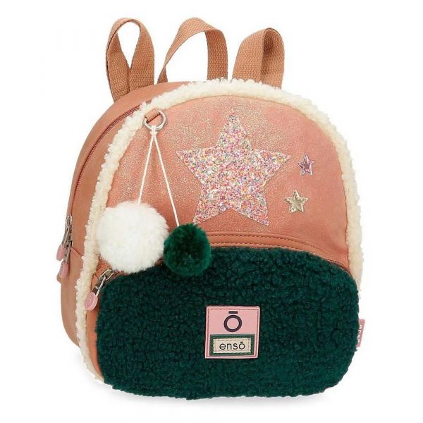 Enso Mochila Shine Stars Coral / Green One Size