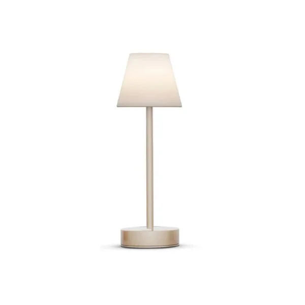 efectoLED Candeeiro de Mesa LED Lola Slim 30 Battery Latón 4000K
