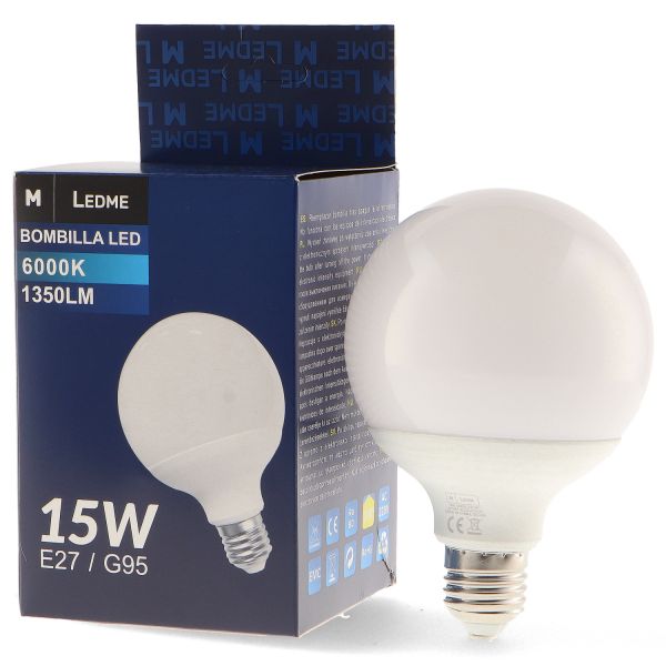 Ledme Lâmpada LED E27 G95 15W 3000K
