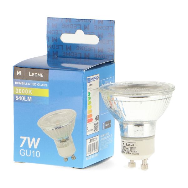 Ledme Lampada Led Gu10 Glass 7W 38º 6000K