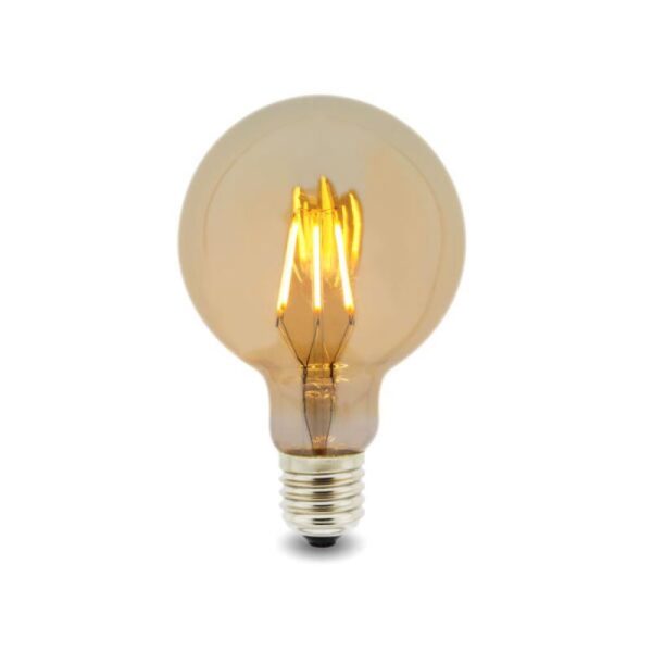 LAMPADA LED FILAMENTO E27 G80 6W AMBAR 2300K