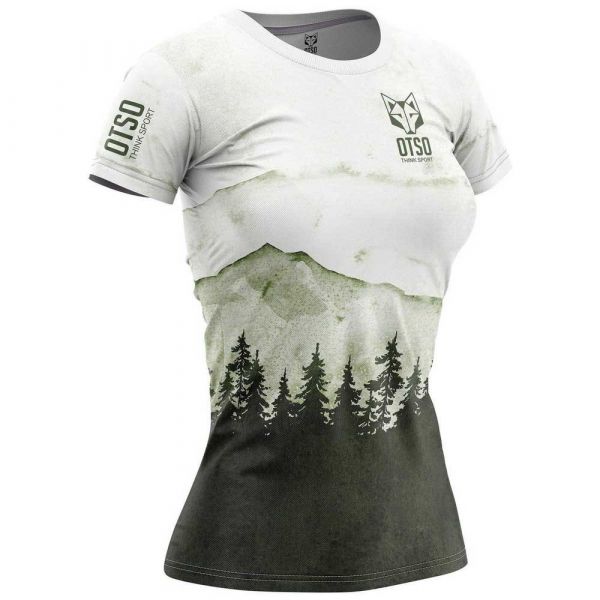 Otso T-shirt Short Sleeve T-shirt Verde,Branco XS Mulher