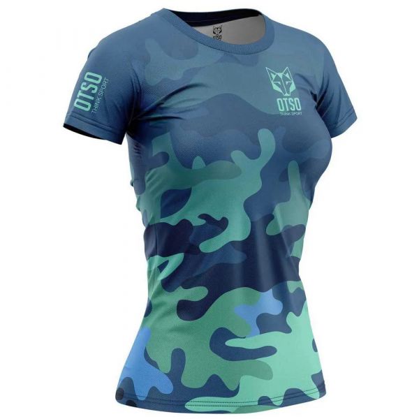 Otso T-shirt Short Sleeve T-shirt Verde,Azul M Mulher