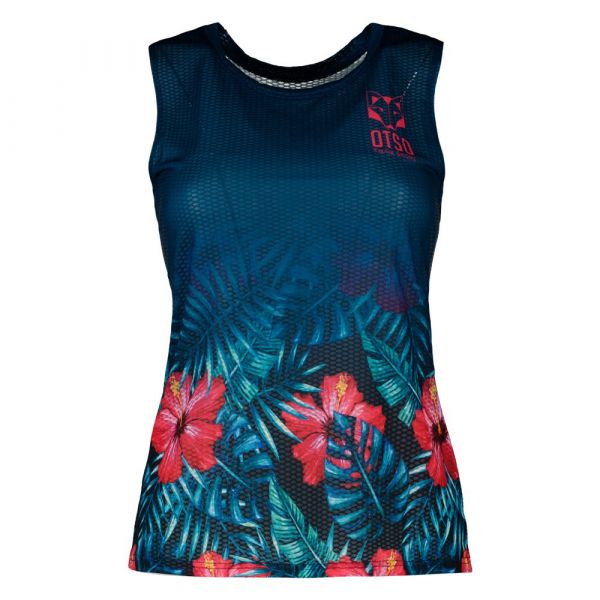 Otso Singlet Braces T-shirt Azul M Mulher